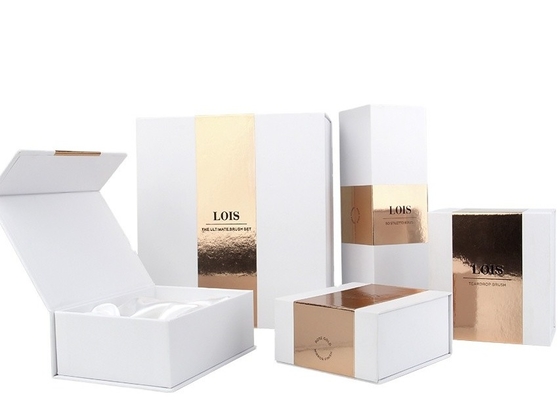 Hot Stamp Foil Kotak Kosmetik Mewah Warna Pantone Eco Paper Cardboard Box