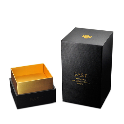 Kotak Parfum Kemasan Kosmetik Kosong Karton Hitam Logo Disesuaikan