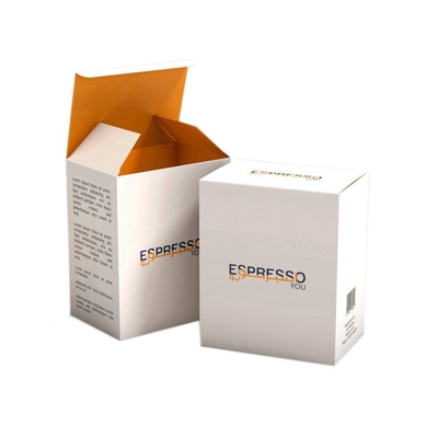 Embossing Stamping White Cardstock Paper Kotak Kosmetik Mewah Untuk Parfum