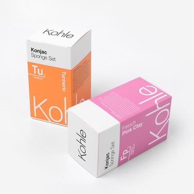 Embossing Stamping White Cardstock Paper Kotak Kosmetik Mewah Untuk Parfum