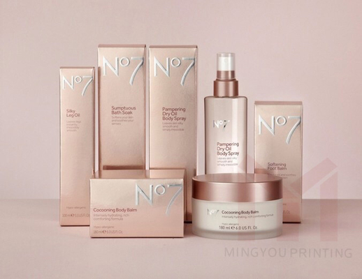 Kemasan Kertas Mewah Timbul Vanity Pink Makeup Kotak Penyimpanan Hadiah Kosmetik