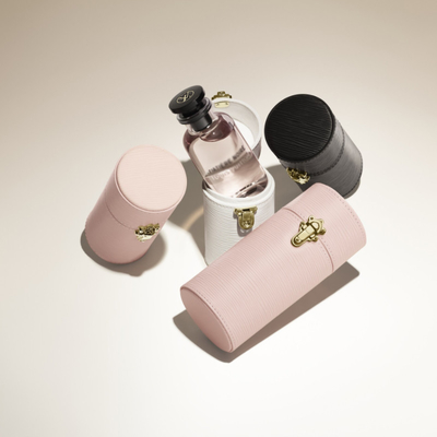 Parfum Buatan Tangan Mewah Kelas Tinggi Membawa Kotak Perjalanan Kulit Logo Kustom