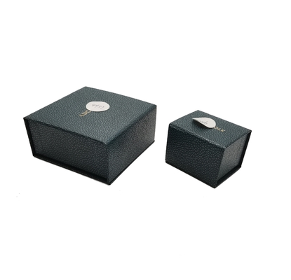 Kotak Hadiah Kulit Mewah Hitam Pu Kulit Kotak Hadiah Magnetik