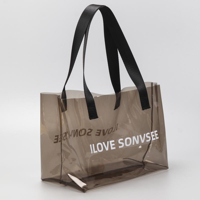 Tas Belanja Tote Transparan Holograhicp Laser Clear PVC Tote Bag