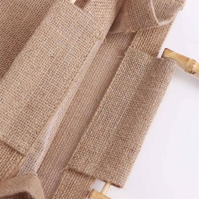 Tas Tote Goni Belanja yang Dapat Digunakan Kembali Tas Tote Rami Pegangan Bambu