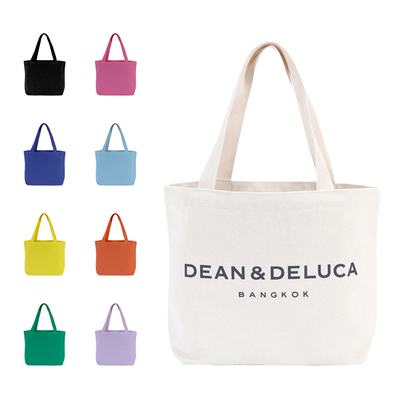 Tas Belanja Reusable Organik Polos Katun Kanvas Tote Bag Dengan Saku