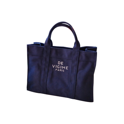 12oz 16oz Kain Katun Tebal Tas Kanvas Wanita Katun Dicetak Logo