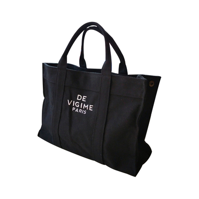 12oz 16oz Kain Katun Tebal Tas Kanvas Wanita Katun Dicetak Logo