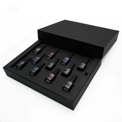 harga yang pantas Kotak Kemasan Cat Kuku Mewah Set Matt Hitam Buatan Tangan Logo Kustom Kotak Penutup Magnet on line
