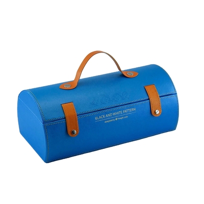 harga yang pantas Kustom Mewah PU Kulit Royal Orchid Display Cardboard Dengan Gesper Belt Handle on line